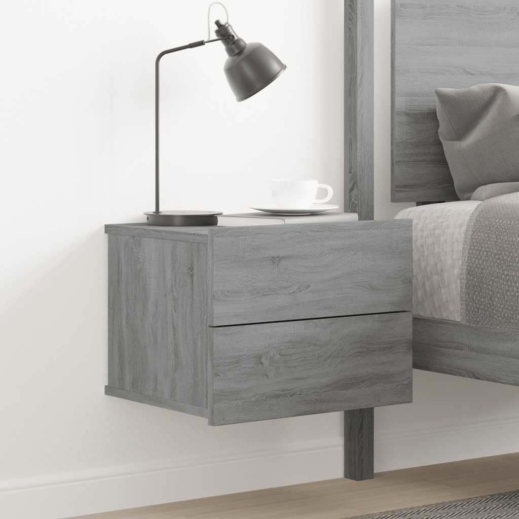 bedside table 40x wood composite bedside table Sonoma oak 40x Sonoma Grey - Shop at LoveMi
