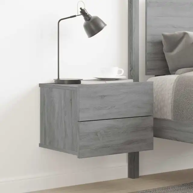 bedside table 40x wood composite bedside table Sonoma oak 40x Sonoma Grey - Shop at LoveMi