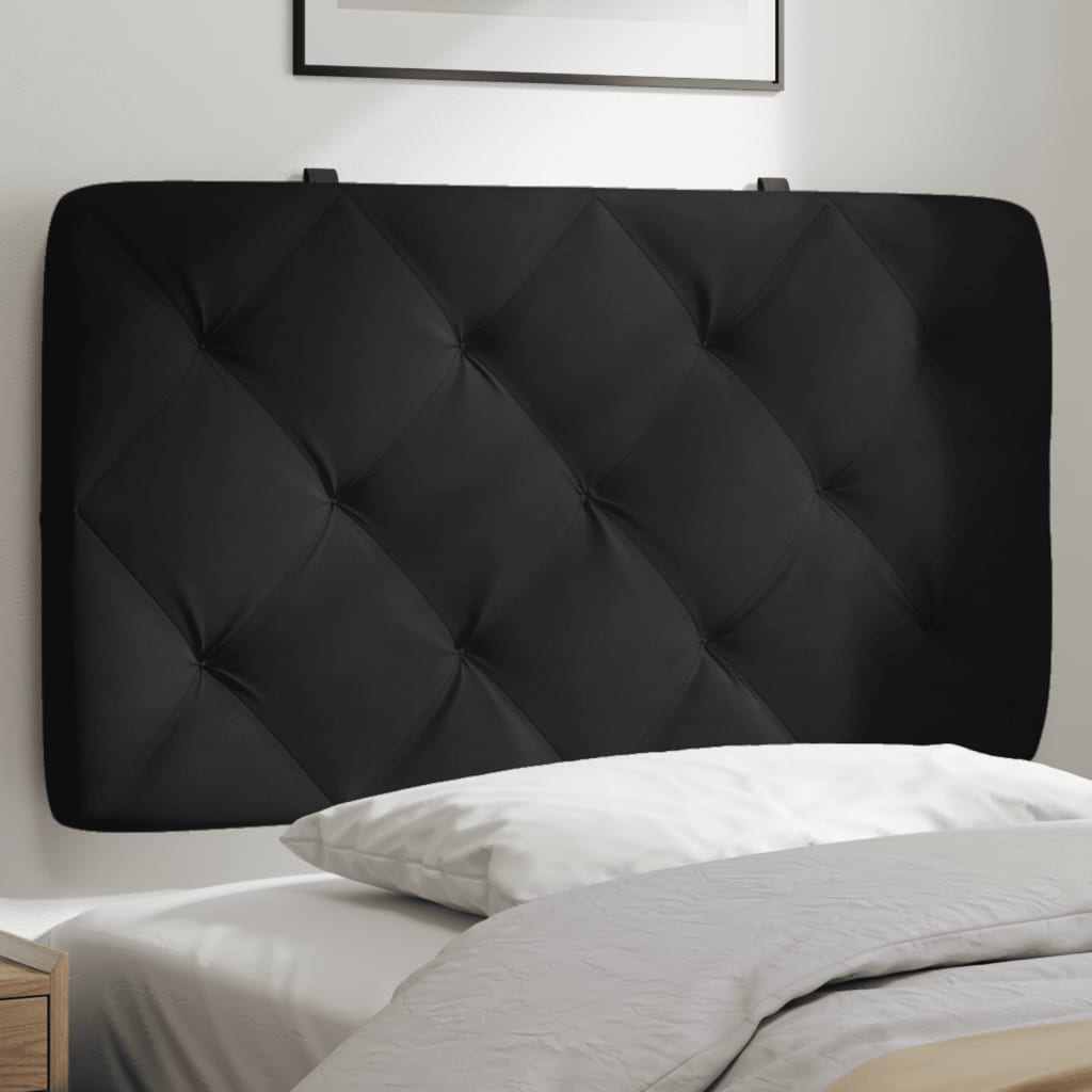 Headboard Cushion 90 cm Velvet Headboard Cushion 90 Black - Shop at LoveMi