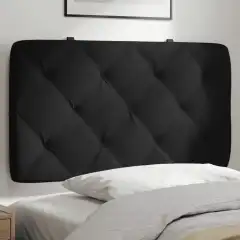 Headboard Cushion 90 cm Velvet Headboard Cushion 90 - Black - View 1
