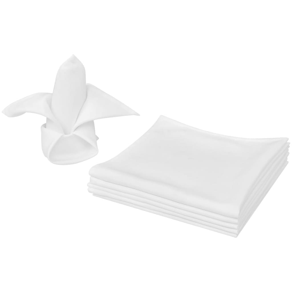 10 dinner napkins 25 dinner napkins 50 dinner napkins 100 White - Shop at LoveMi