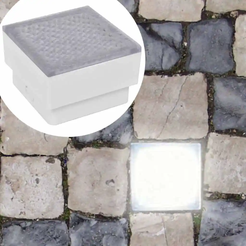 2 x LED recessed floor lights 100