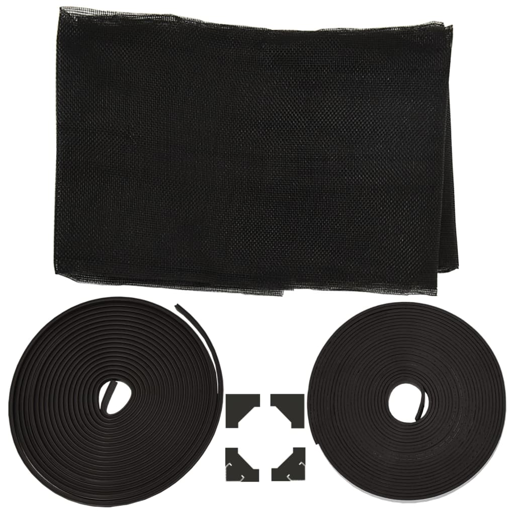   Magnetic Insect Screen for Windows Anthracite   Magnetic Insect Screen for