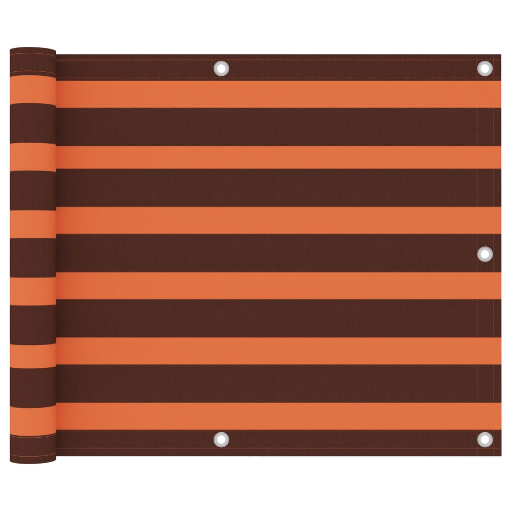 Balcony Privacy Screen Anthracite Oxford Fabric Balcony Privacy Screen Anthracite Oxford Fabric Orange And Brown - Shop at LoveMi