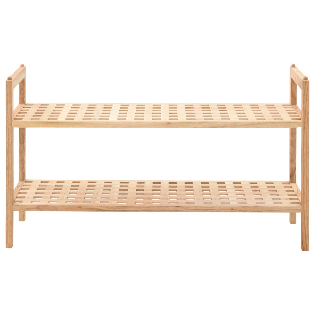 shoe rack, solid walnut wood, 69x shoe rack, walnut wood Product Image
