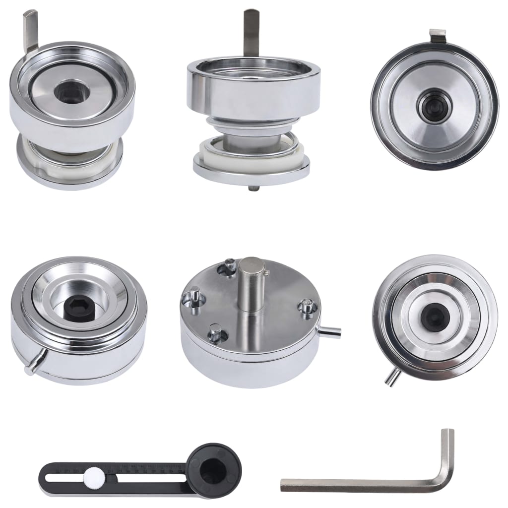   Button Machine with Circle Cutter Rotary Punch 58 mm  