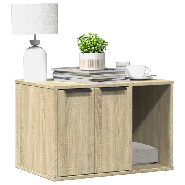 Cat Litter Box 60x Wood Material Cat Litter Box 60x Wood Material Sonoma Oak - Shop at LoveMi