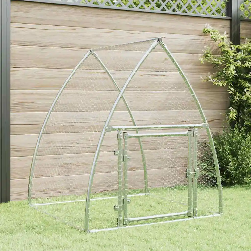 Chicken Cage Silver 100x Galvanized