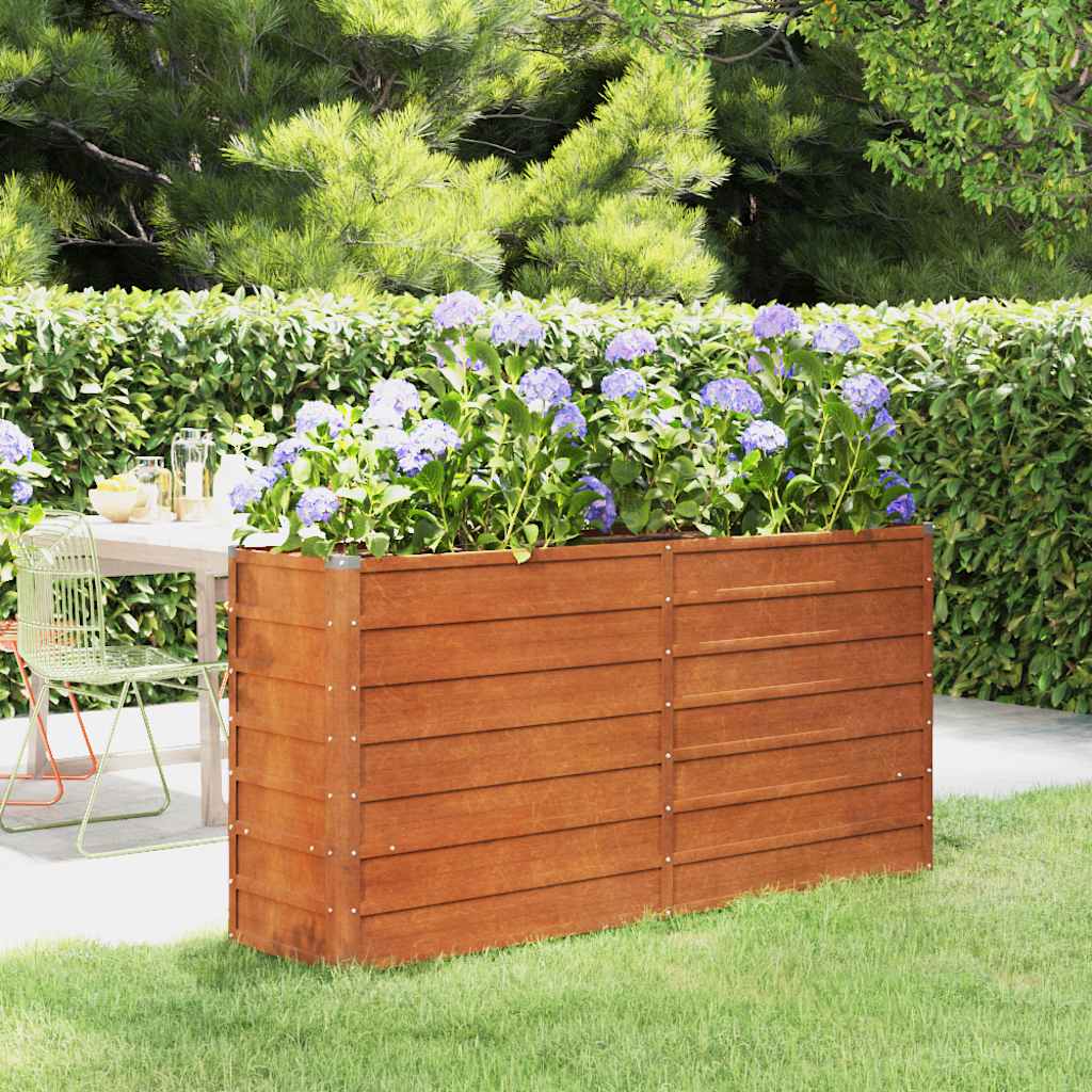 Corten Steel Raised Garden Bed, picture 10 of 12