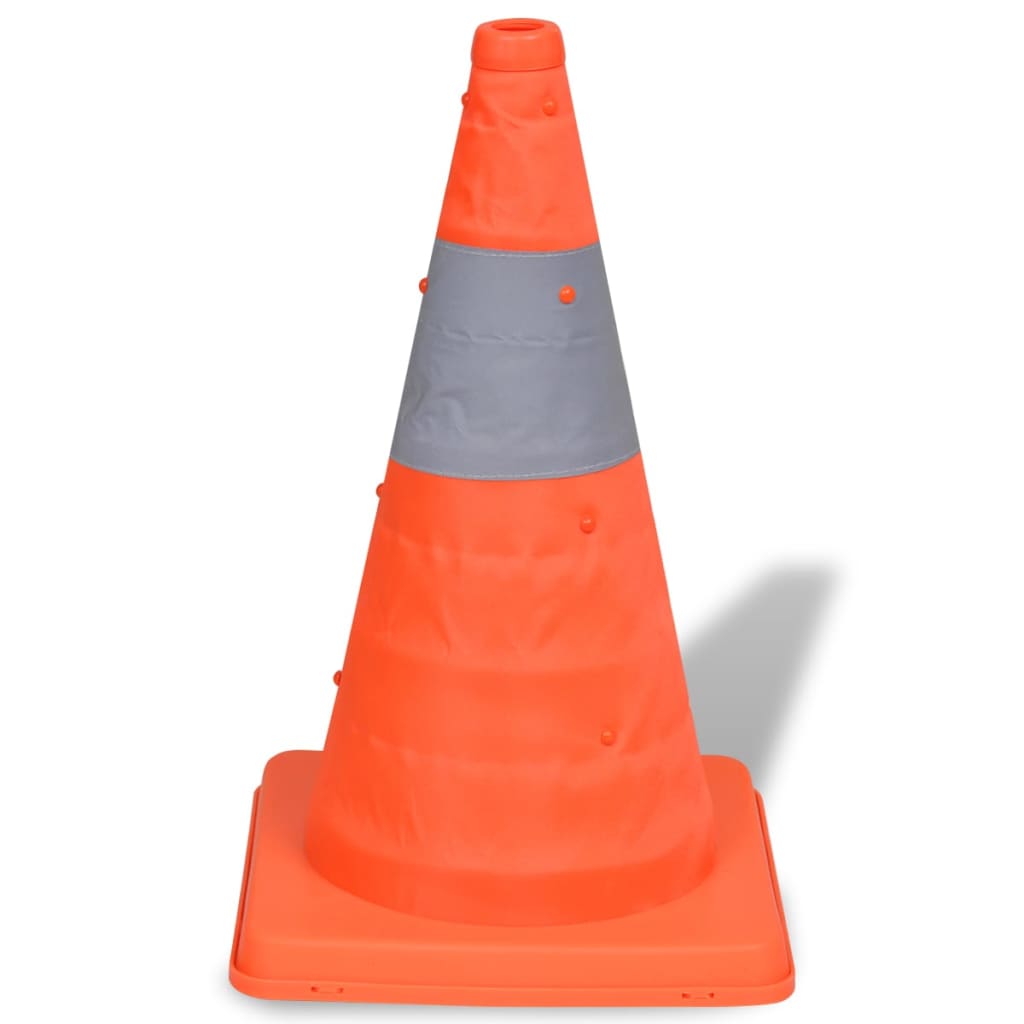 5 Pylons Traffic Cones 42 cm   Foldable Traffic Cones