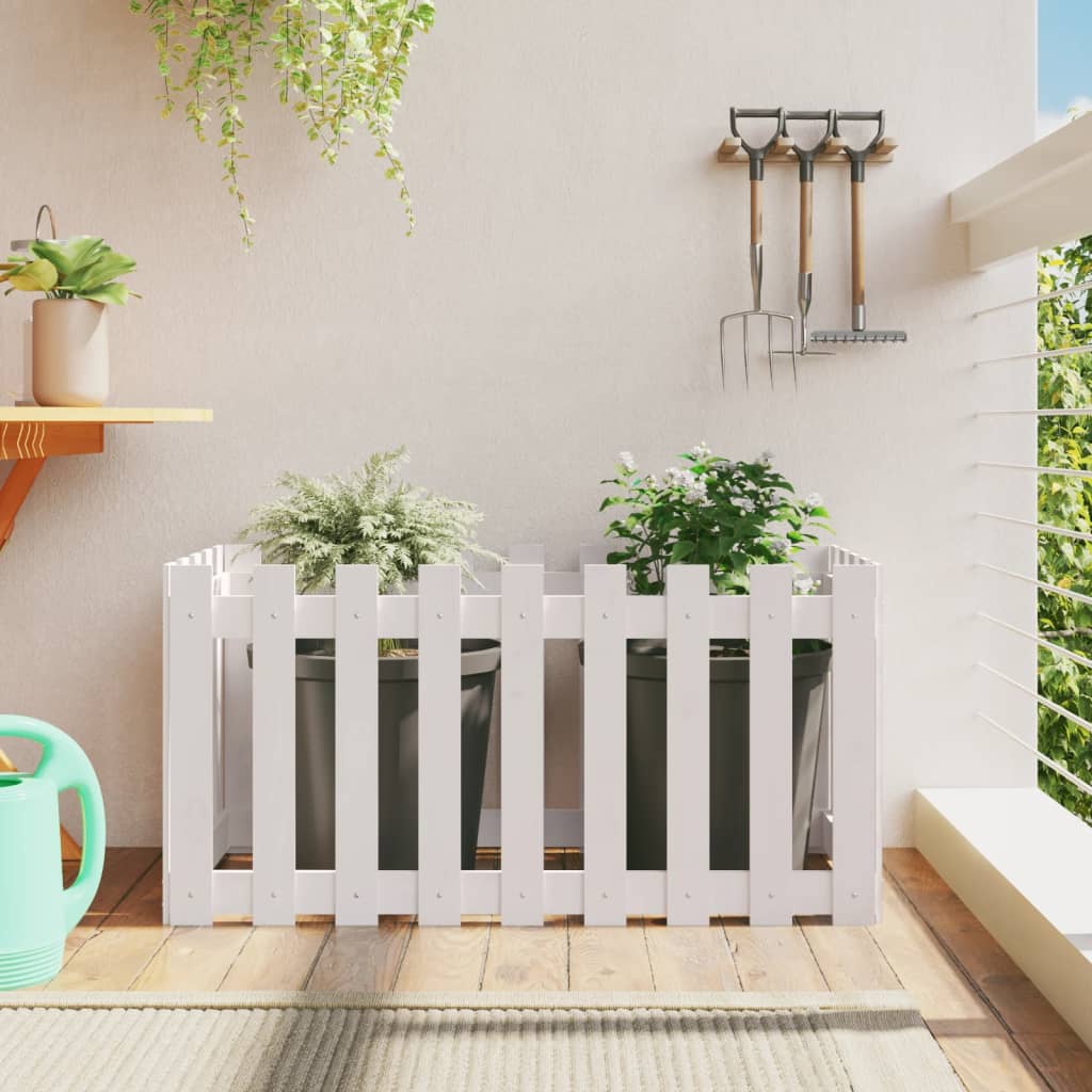 Wooden Picket Fence Planter, picture 6 of 7