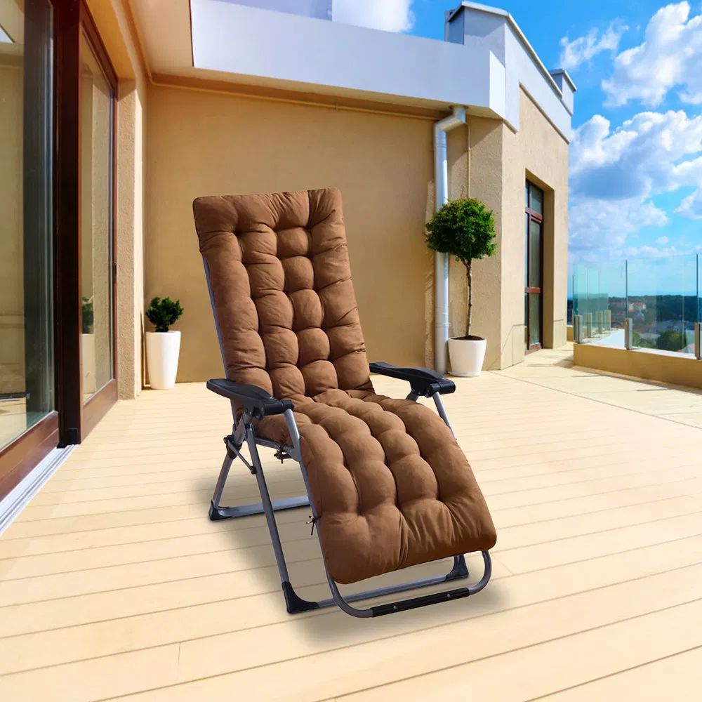 67x22in Chaise Lounger Cushion Recliner Rocking Chair Sofa Mat Deck Chair Cushion image 11