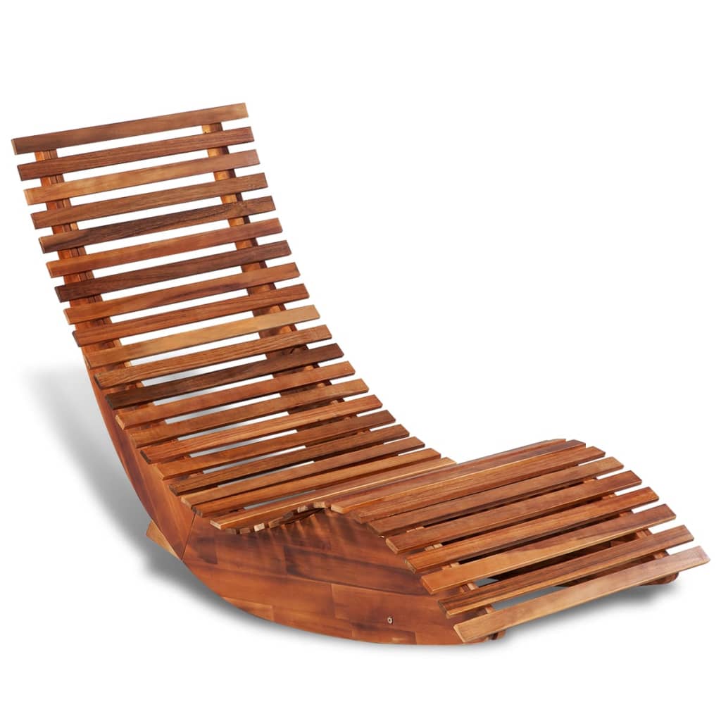 Rocking Lounger Acacia Wood Product Image