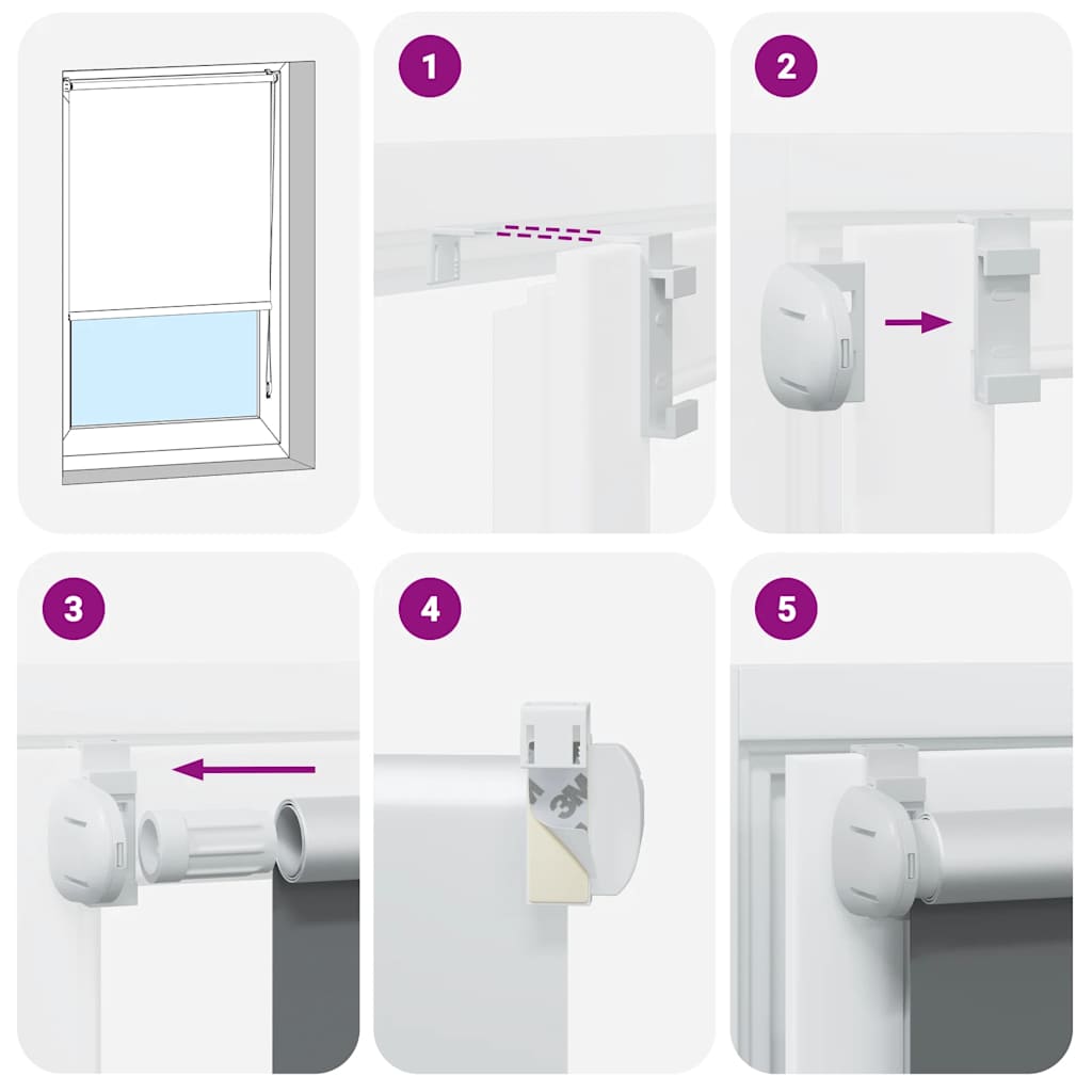   blackout roller blind, fabric width 45.7 cm