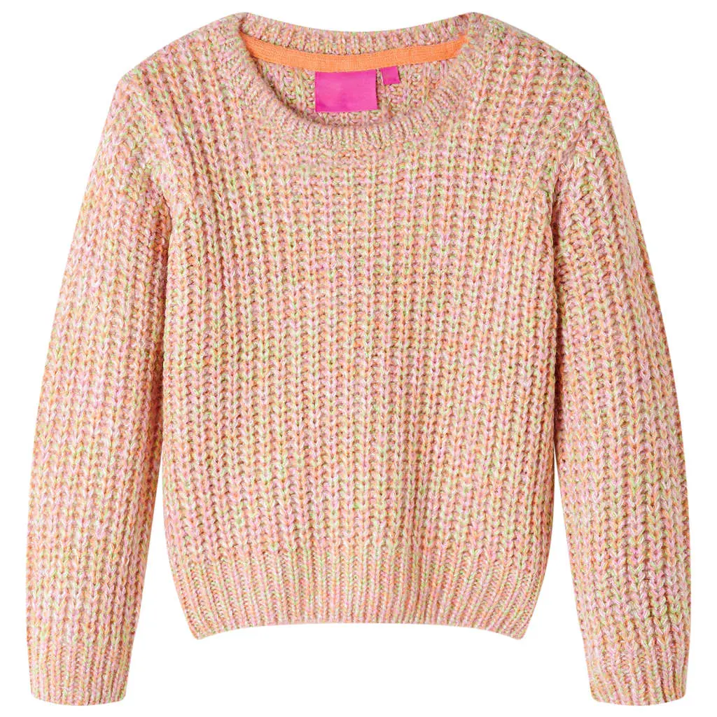 Children's knitted sweater, light pink, size 104;