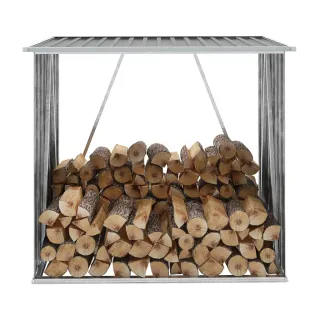 Galvanized Firewood Storage Unit 163 x   Galvanized Firewood Storage Unit