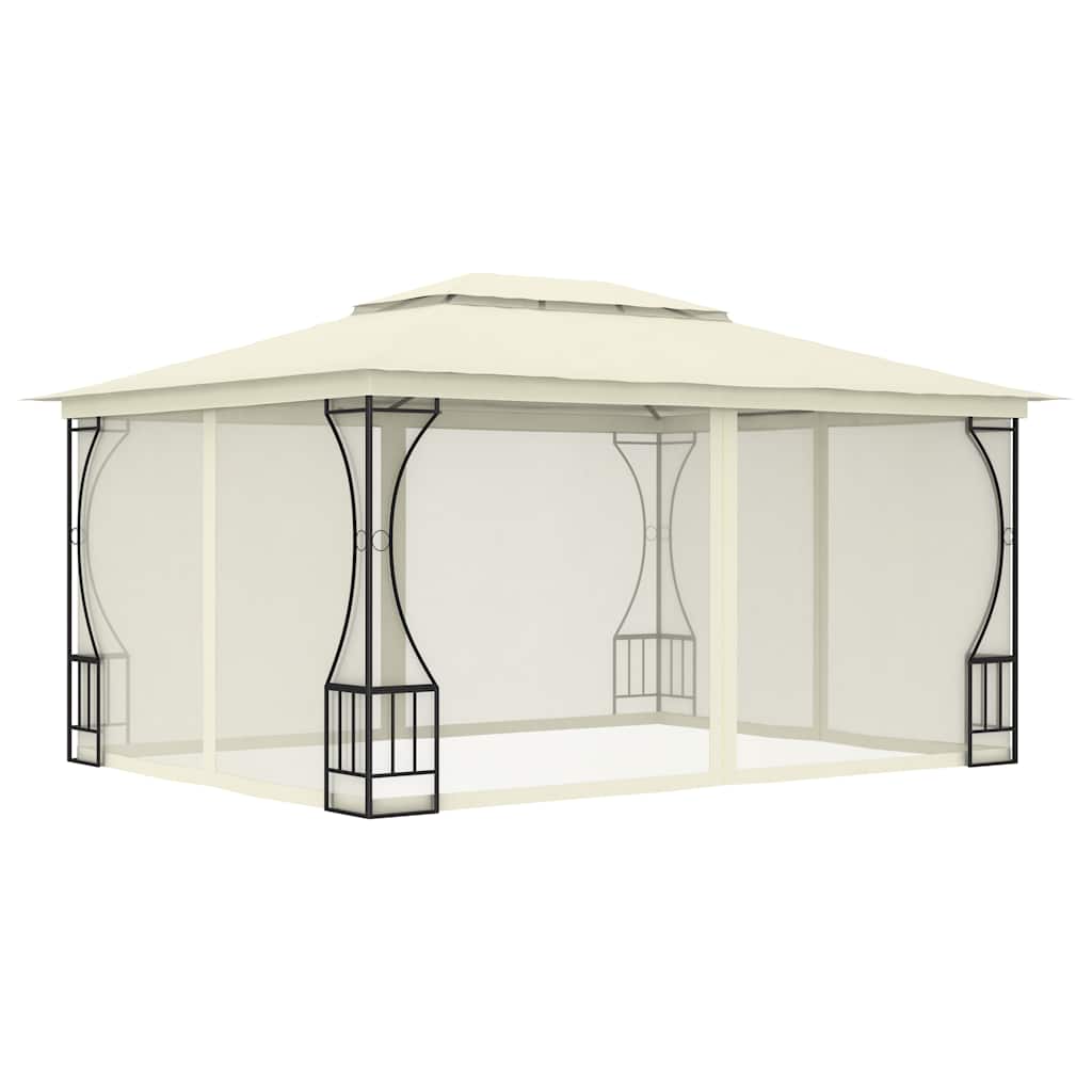 Gazebo with Net 300x Cream