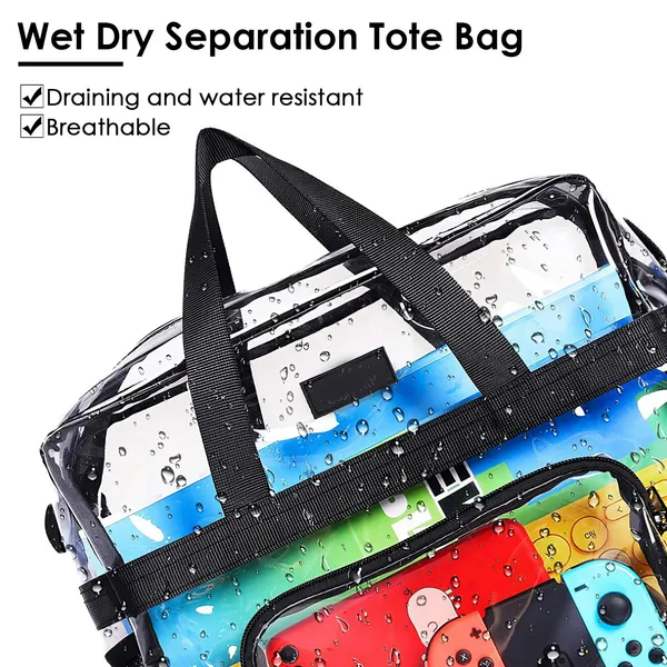 Clear Crossbody Bag Stadium Approved Clear Transparent Shoulder Bag See Through Zip Pouch Tote Bag Handbag With 11LBS Load — view 3