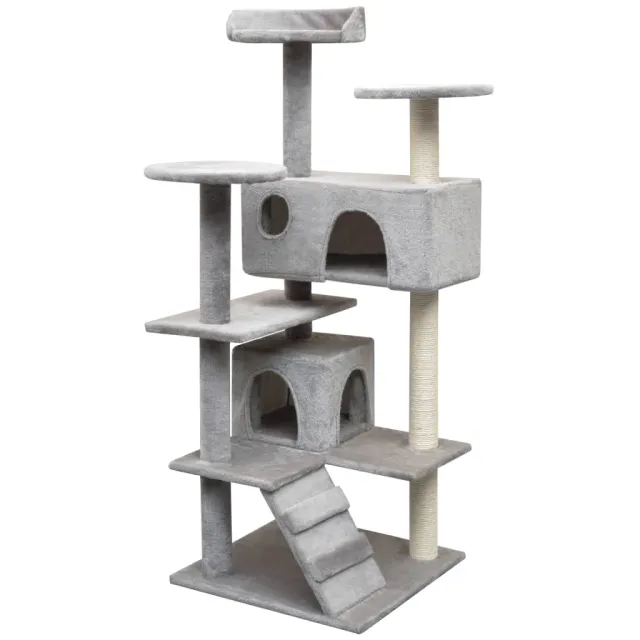 Sisal Cat Scratching Post 125 cm Sisal Cat Scratching Post Gray - Shop at LoveMi
