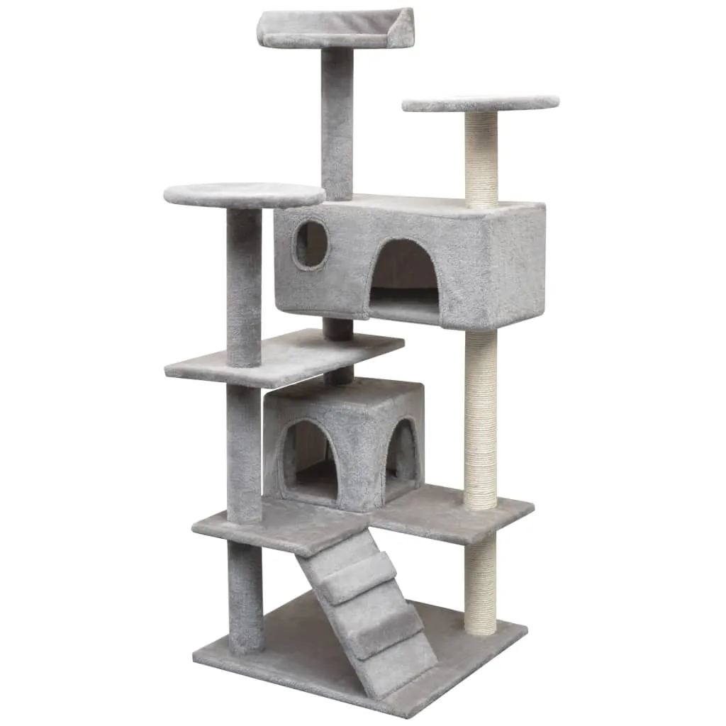 Sisal Cat Scratching Post 125 cm Sisal Cat Scratching Post - Grey