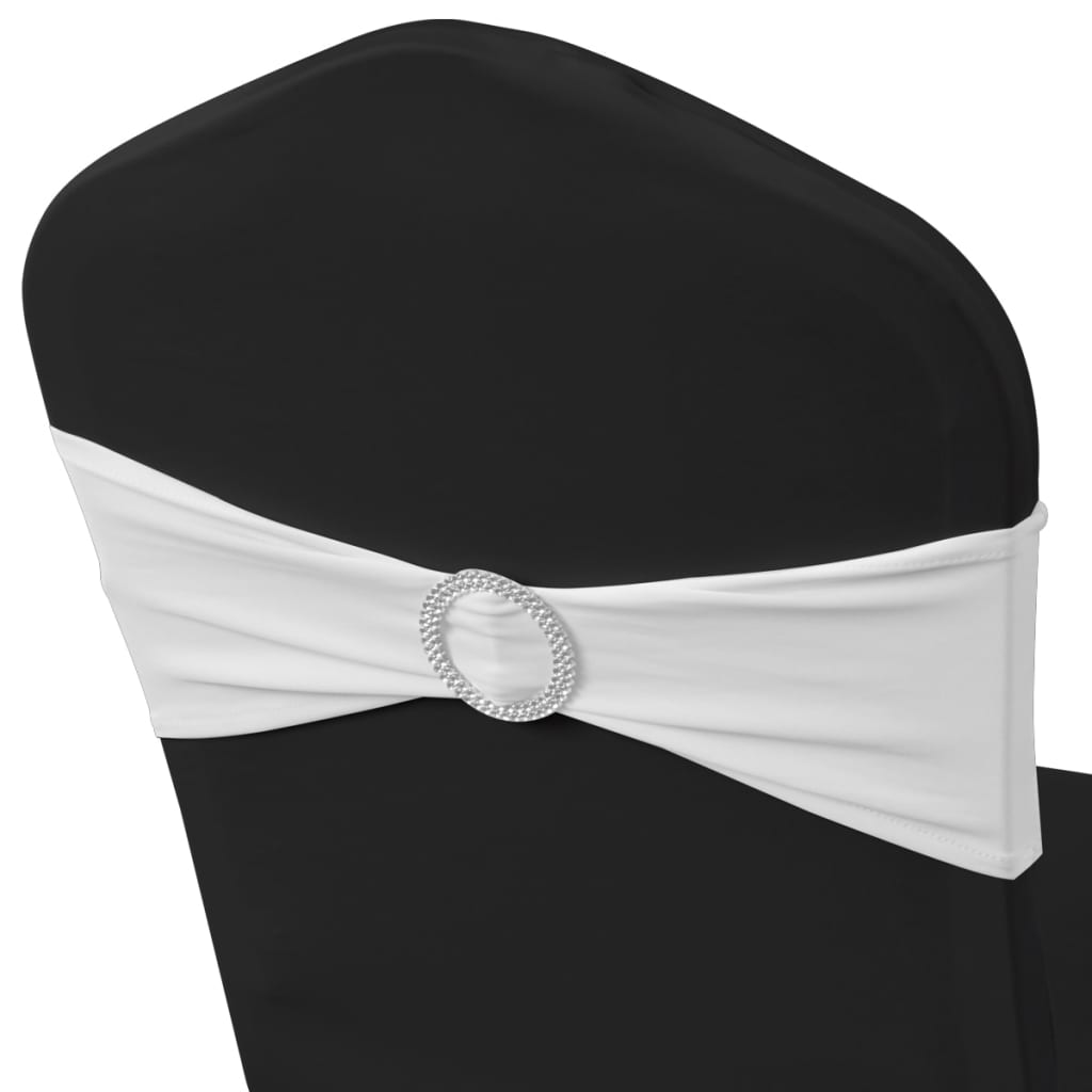 25 x Chair Sash Stretch Bows + Diamond Buckle