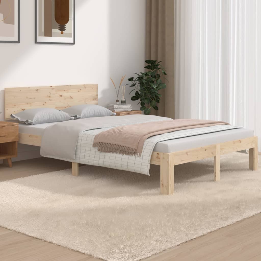 solid wood bed solid wood bed solid wood bed pine Product Image