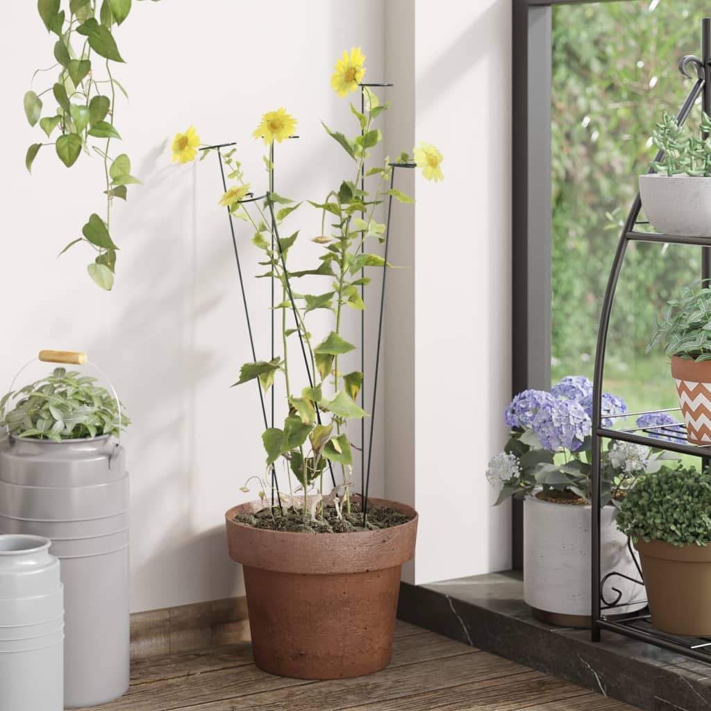 Plant Supports 20 pcs. Dark Green 61 cm