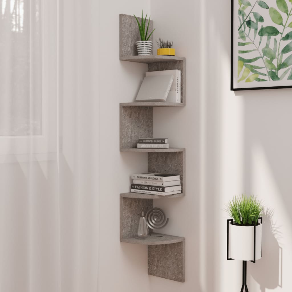 Corner Wall Shelf, Engineered Wood, picture 6 of 7
