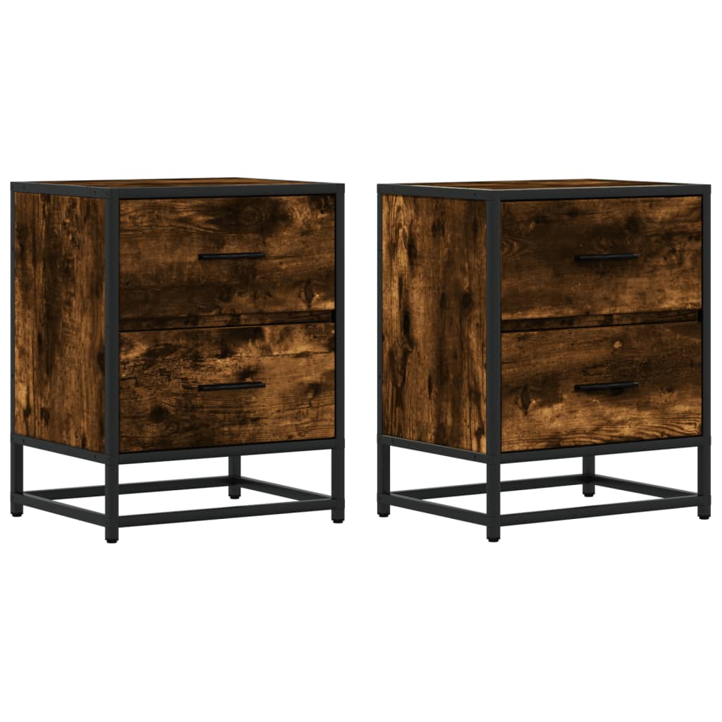 Nachttisch Smoked Oak – Bild 2