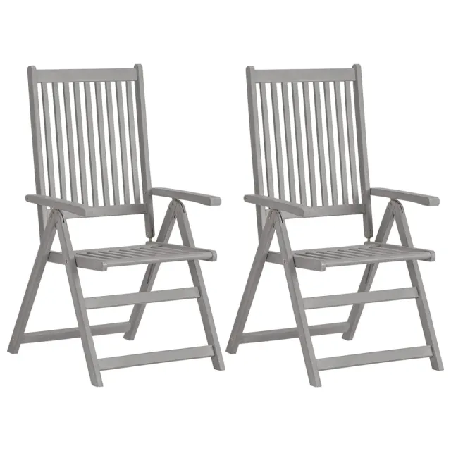 Adjustable Garden Chairs, , Solid Acacia Wood - Shop at LoveMi