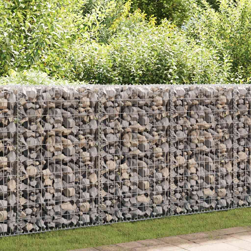 Gabion Wall with Cover, Galvanized, 60x Gabion Wall 60 X 50 X 100 Cm - Shop at LoveMi