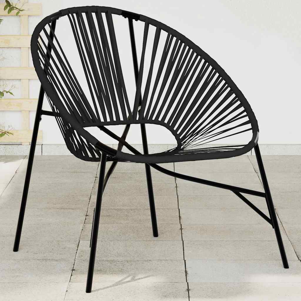 Egg Shaped Garden Chair, Poly Rattan Black - Shop at LoveMi