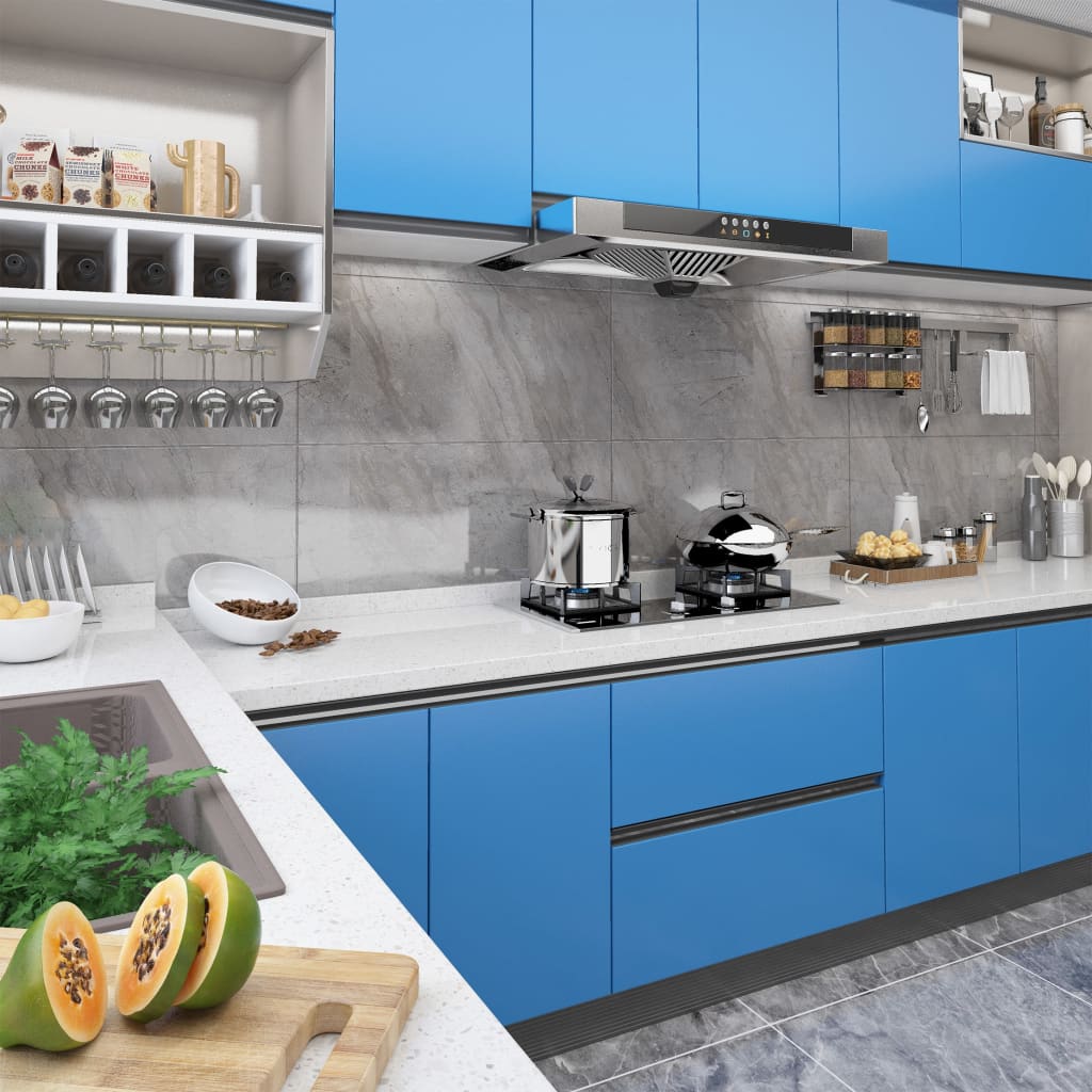 Self adhesive Furniture Foil PVC Self adhesive Furniture Foil PVC Azure Blue - Shop at LoveMi