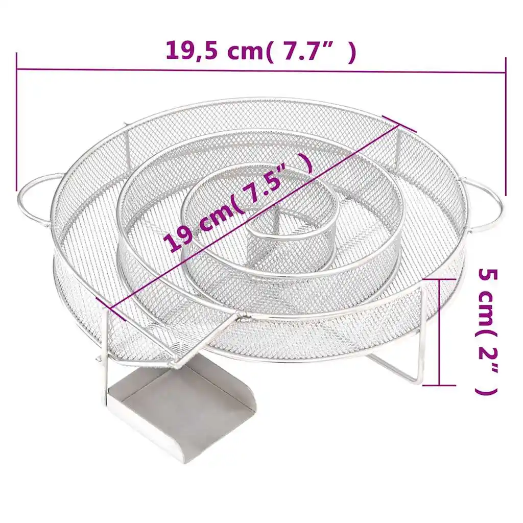 Cold Smoke Generator Round 19.5 cm Stainless Steel   Cold Smoke Generator