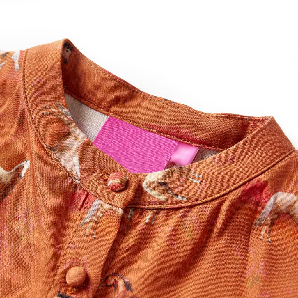 Children's dress cognac size 116