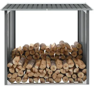 Galvanized Firewood Storage Unit 172 x   Galvanized Firewood Storage Unit