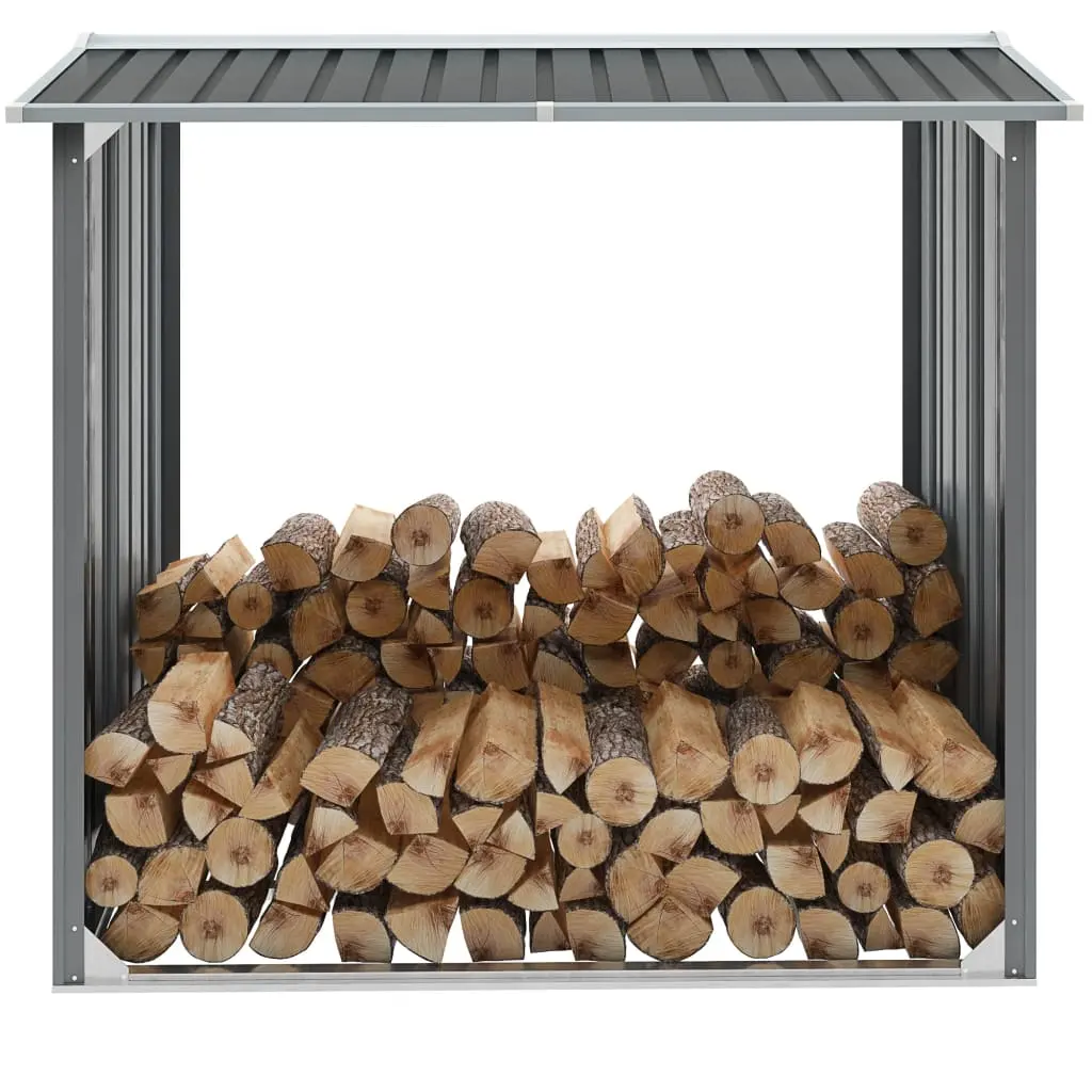Galvanized Firewood Storage Unit 172 x