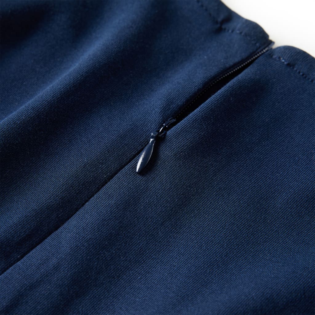 Children's dress with long sleeves, navy blue, size 104. Children's dress with