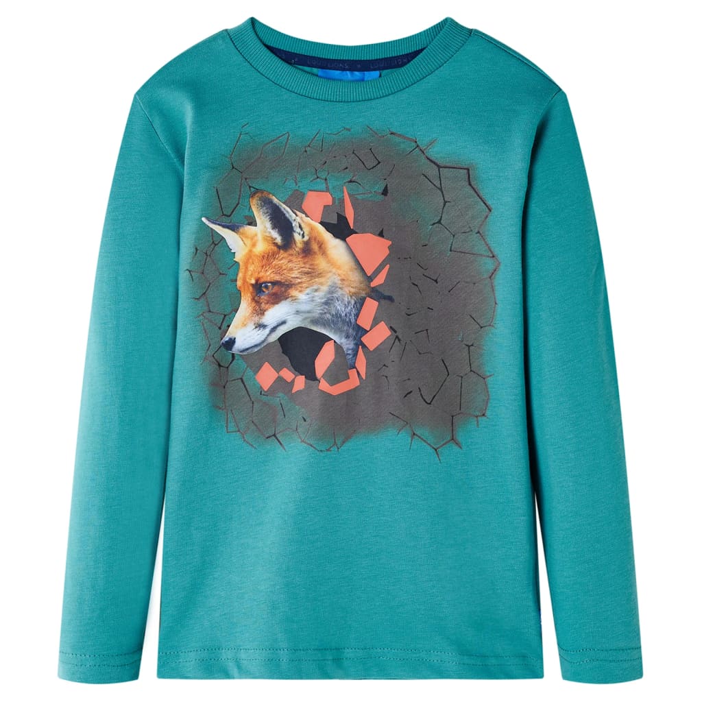Children's long-sleeved shirt, dark blue, size 104; Children's long-sleeved shirt, dark blue, size 116