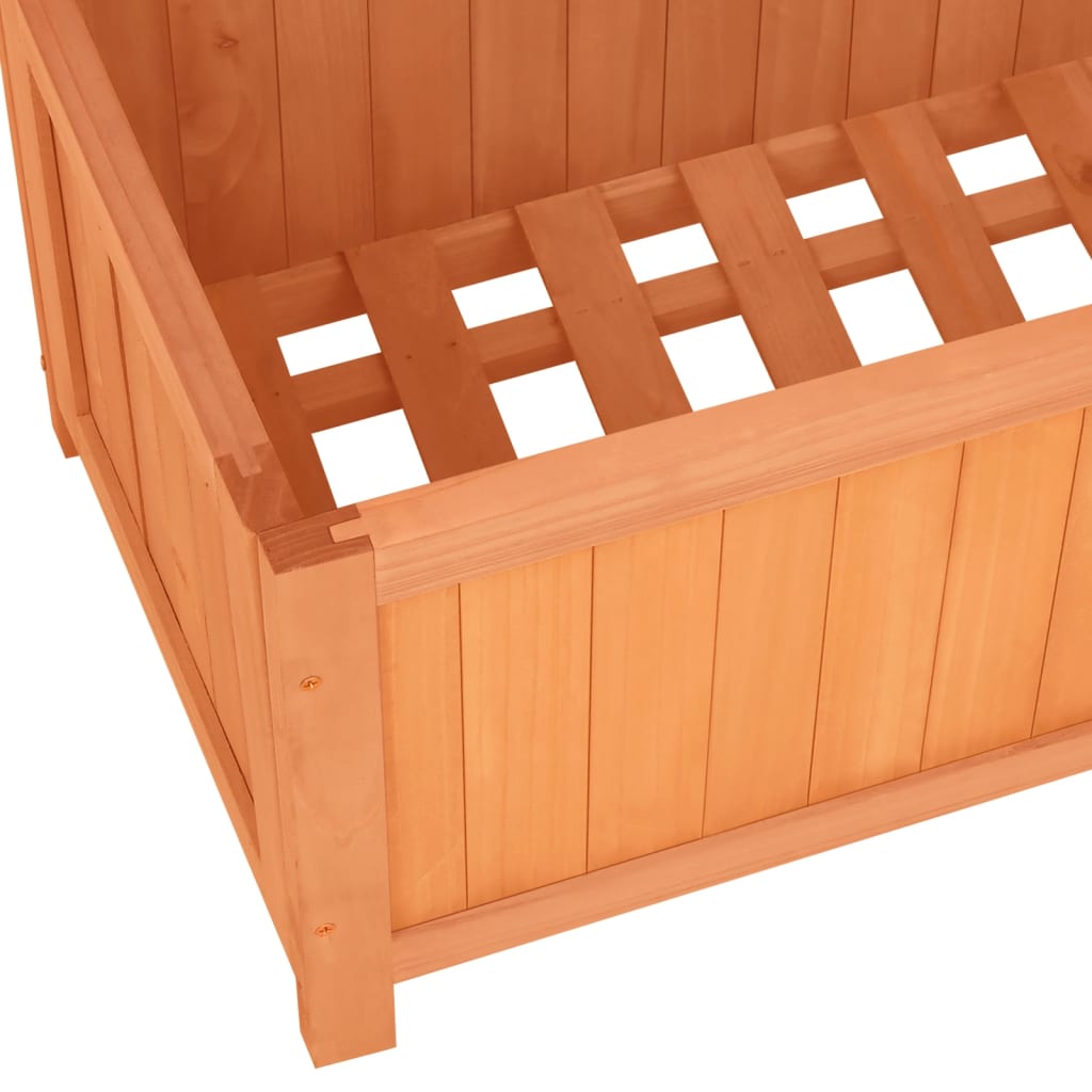 Rankgitter aus massivem Tannenholz mit Pflanzgefäß für Kletterpflanzen und Blumenanbau_voghion.com