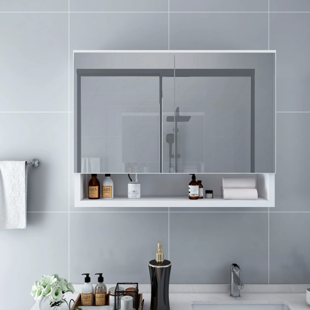   LED bathroom mirror cabinet 80x   LED mirror cabinet for the bathroom 80x