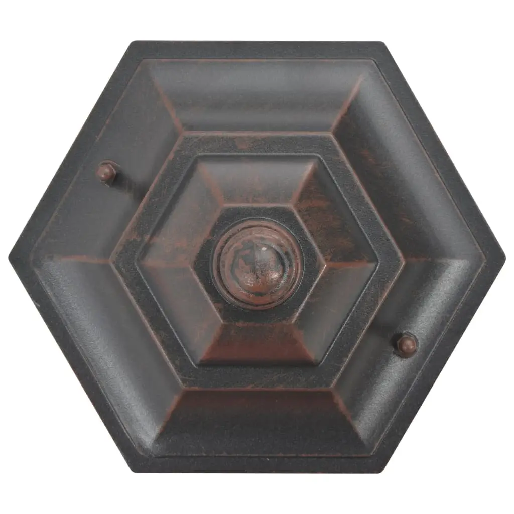 Garden Bollard Light 6 pcs. E27 110 cm Bronze Color