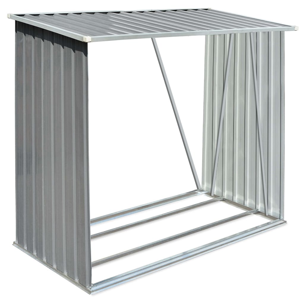   Galvanized Firewood Storage Unit 163 x   Galvanized Firewood Storage Unit