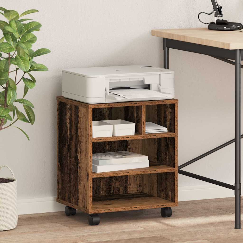 printer stand with wheels 41x   printer stand with – Old wood