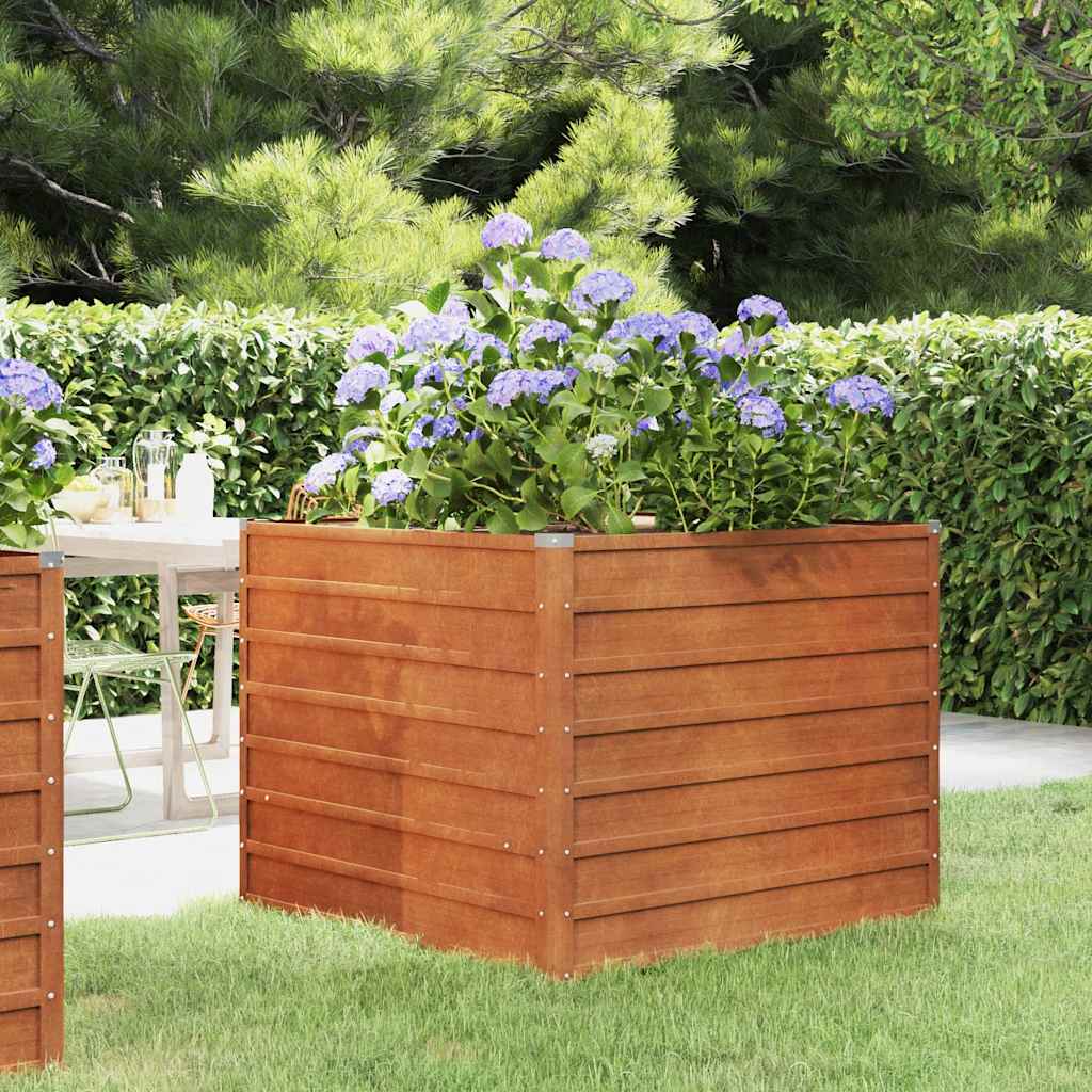   Rusty Raised Bed 100x Corten Steel   Rusty Raised Bed