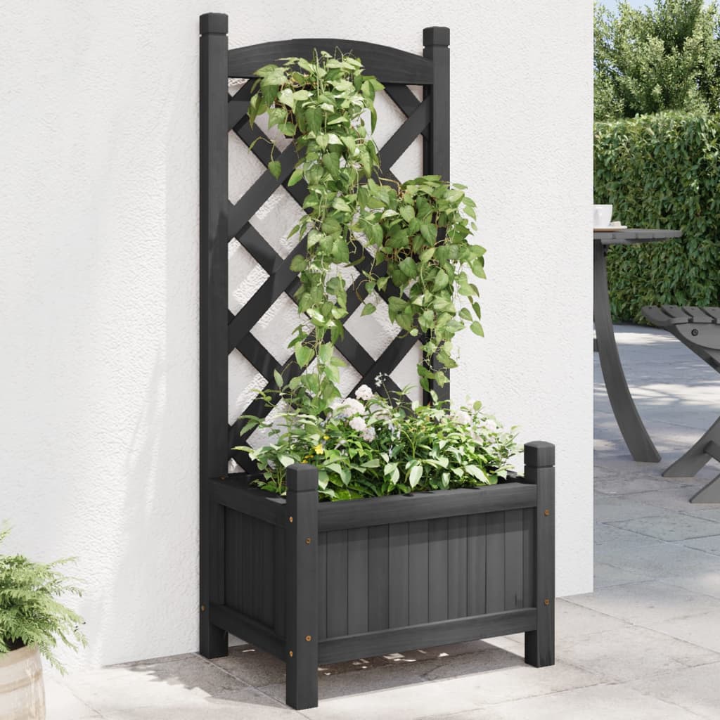 Wood Planter with Trellis, picture 5 of 6