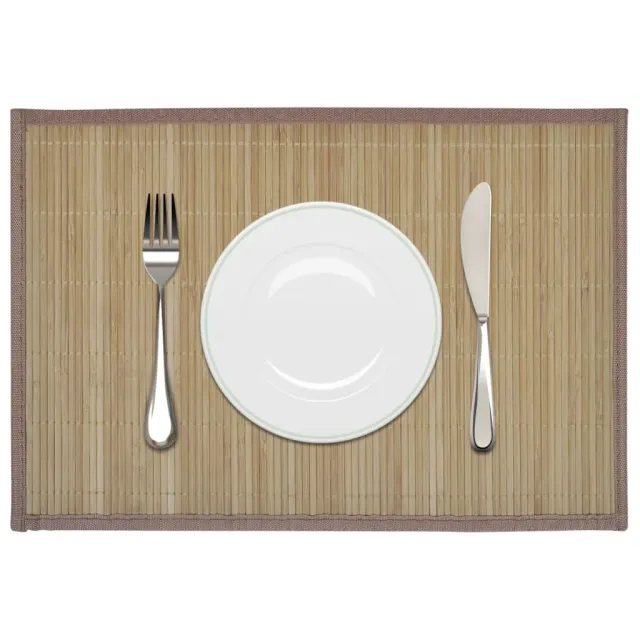 6 placemats, natural color; 6 placemats; 6 placemats; 6 Brown - Shop at LoveMi