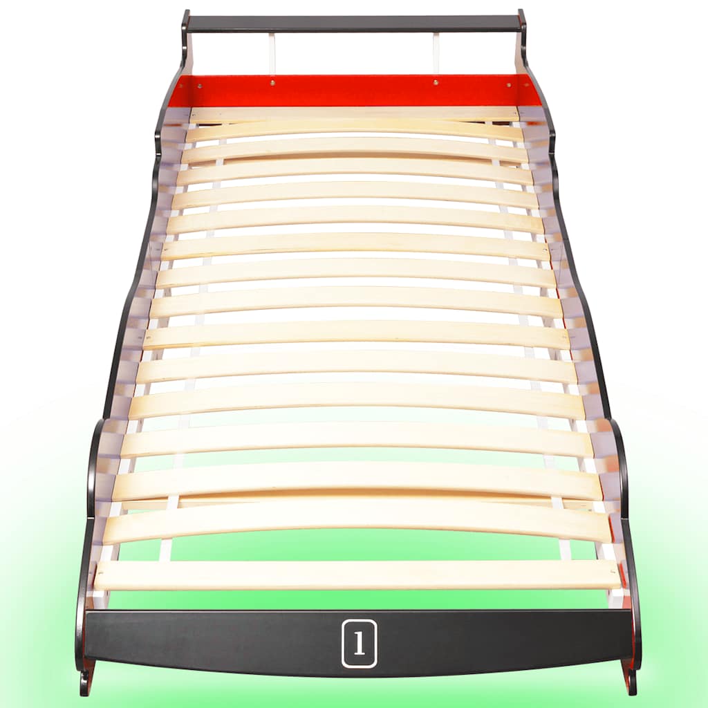   children's bed with LED in racing car design   children's bed