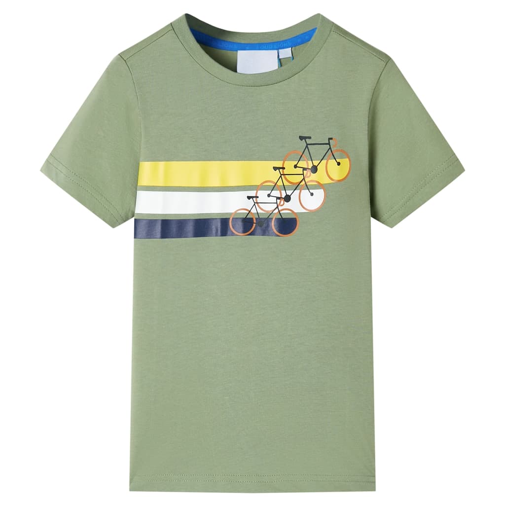 Children's short-sleeved shirt melange 116 Children's short-sleeved shirt light khaki 104 Children's short-sleeved shirt light khaki