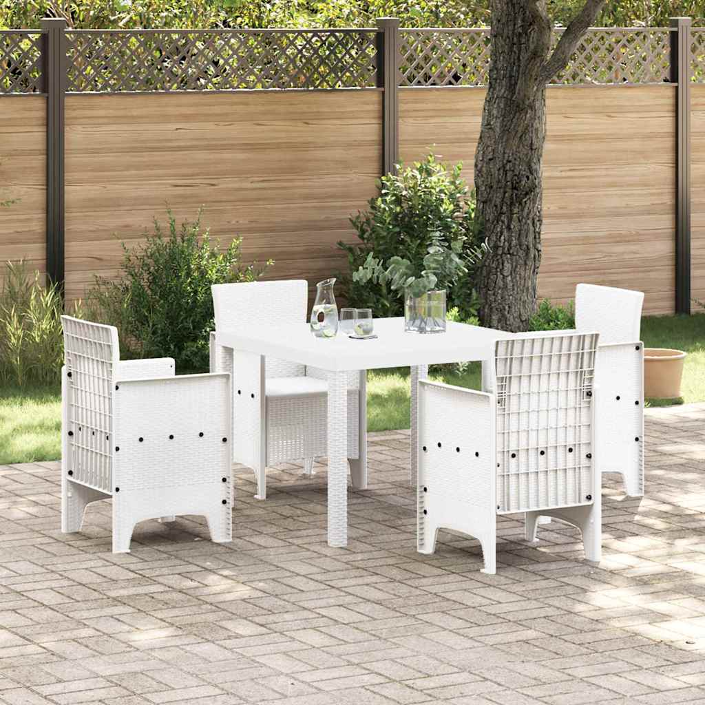 Garden Table Anthracite Poly Rattan Garden Table White - Shop at LoveMi